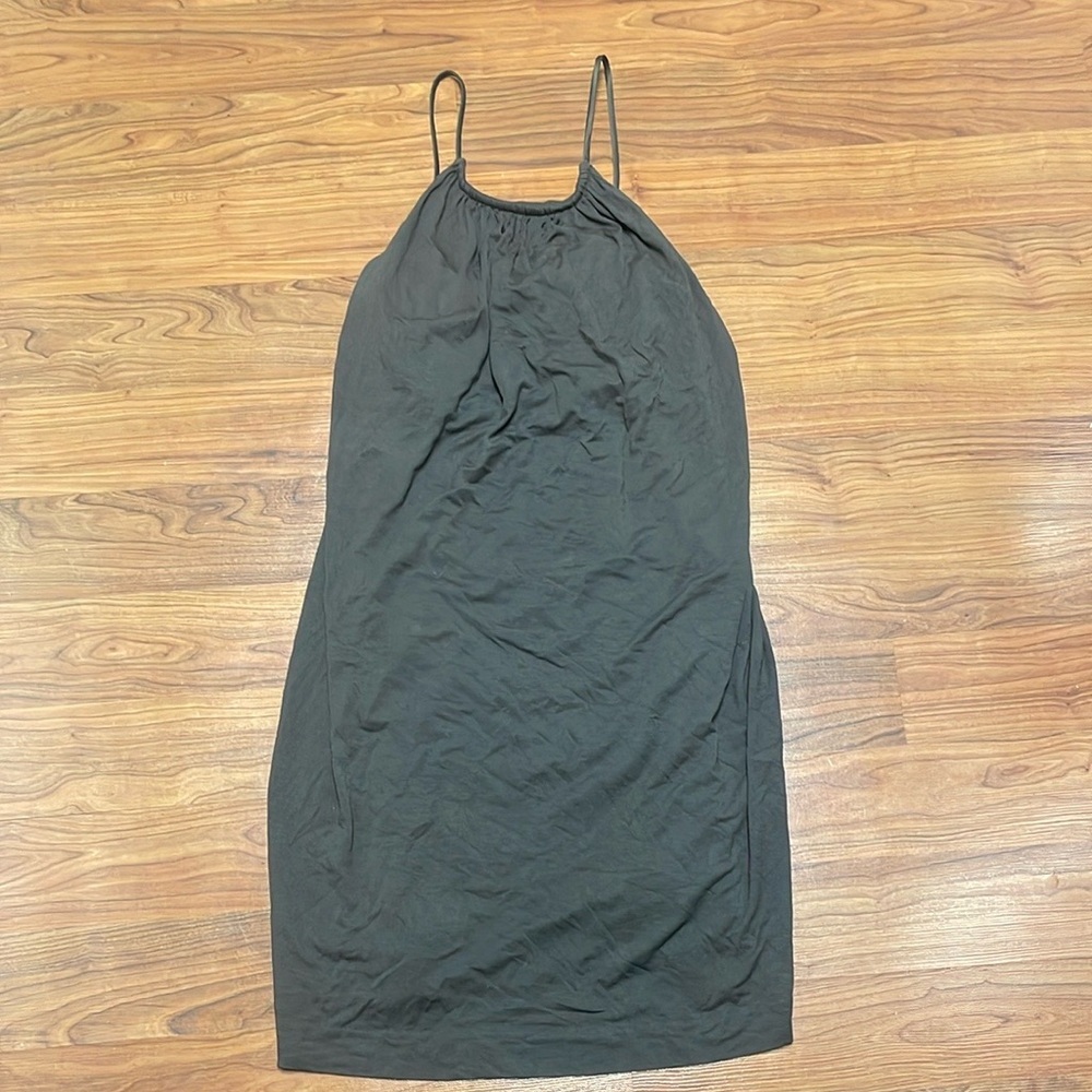 New York & Company Stretch boho midi brown sundress size XS